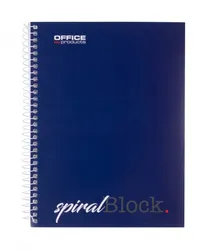 Kołonotatnik OFFICE PRODUCTS, A5, w linie, 80 kart., 70gsm, granatowy