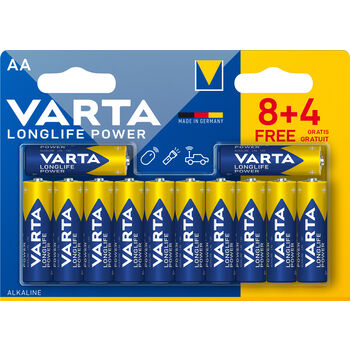 Varta Baterie Longlife Power Aa 8Szt+4Szt Gratis