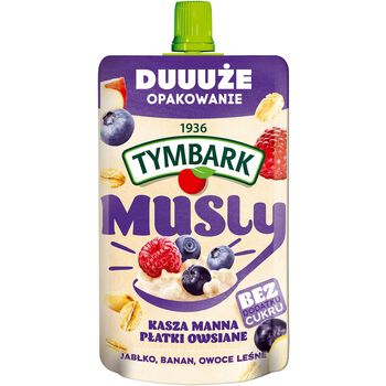 Tymbark Musly Kasza Manna Płatki Owsiane Owoce Leśne 170 G