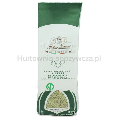 Makaron Proteinowy (Z Grochu) Risoni Bezglutenowy Bio 250 G - Pasta Natura [BIO]