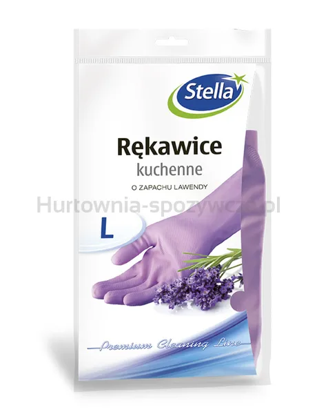 Rękawice Kuchenne Stella, Zapach Lawendy, Rozmiar L, Lawendowy