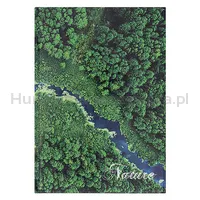 Brulion OFFICE PRODUCTS, Nature, A4, w kratkę, 96 kart., mix - 5