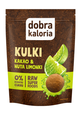 Kulki Daktylowe Kakao & Nuta Limonki Bez Dodatku Cukrów 58 G - Dobra Kaloria [BIO]