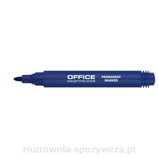 Marker Permanentny Office Products, Okrągły, 1-3Mm (Linia), Niebieski
