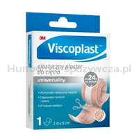 Plaster elastyczny VISCOPLAST, uniwersalny, 6cmx1m, jasnobrązowy - 2