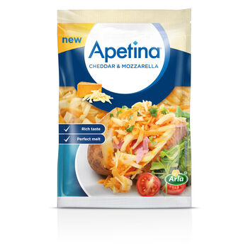 Apetina Cheddar I Mozzarella 200G / Wiórki