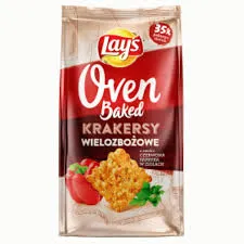 Lay's Oven Baked Krakersy Wielozbożowe Czerwona Papryka W Ziołach 80G