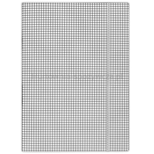Donau Teczka Z Gumką Karton, A4, 400Gsm, 3-Skrz., Biała W Kratę 