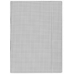 Donau Teczka z gumką karton, A4, 400gsm, 3-skrz., biała w kratę 