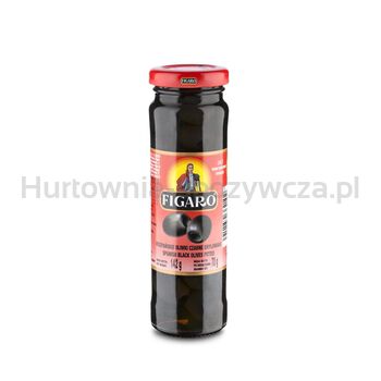 Figaro Hiszpańskie Oliwki Czarne Drylowane 142G/70G 