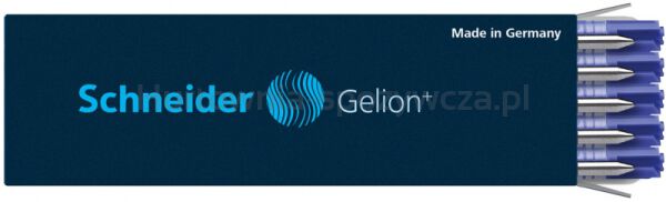 Schneider Wkład Gelion+ do długopisu format G2, niebieski  - 2