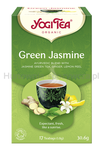 Herbata Zielona Jaśminowa (Green Jasmine) Bio (17 X 1,8 G) 30,6 G - Yogi Tea [BIO]