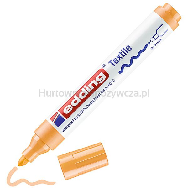Marker tekstylny e-4500 EDDING, 2-3 mm, jasnopomarańczowy
