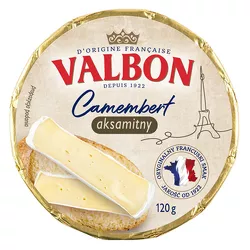 Valbon Camembert aksamitny Ser pleśniowy 120g
