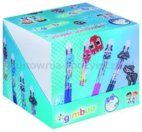 Długopis wymazywalny GIMBOO 4w1, żelowy, pakowany w displayu, mix kolorów/wzorów - 3