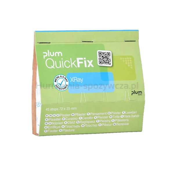 PLUM QuickFix Plastry wykrywalne Xray, Wkład, 45 szt.