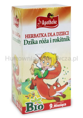 Herbatka Dla Dzieci - Dzika Róża I Rokitnik Po 9 Miesiącu Bio (20 X 1,5 G) 30 G - Apotheke [BIO]