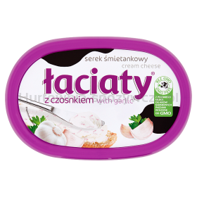 Łaciaty Serek Śmietankowy Z Czosnkiem 135G