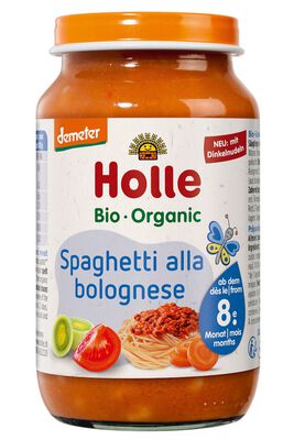 Spaghetti Bolognese Bez Dodatku Cukrów Od 8 Miesiąca Demeter Bio 220 G (Słoik) - Holle [BIO]