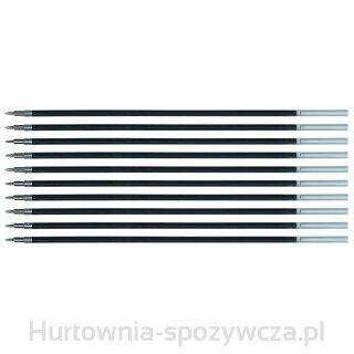 Wkład Do Długopisu Żelowo-Fluidowego Q-Connect 0,5Mm, 10Szt., Czarny
