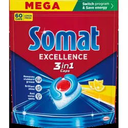 Somat Kapsułki Do Zmywarki 3In1 Lemon 60 Szt.