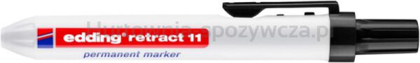 Edding Marker permanentny automatyczny e-11 1,5-3mm, czarny  - 2