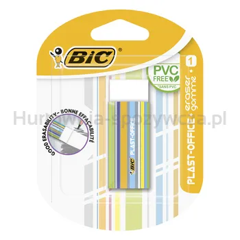 BIC Gumka Plast-Office Blister 1 sztuka