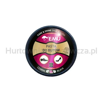 Emu Pasta Do Butów W Puszce  Czarna 50 Ml