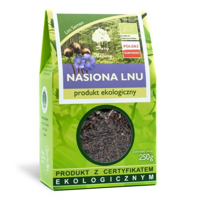 Nasiona Lnu (Siemię Lniane) Bio 250 G - Dary Natury [BIO]