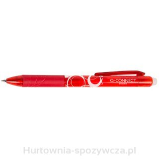 Długopis Automatyczny Q-Connect , 1,0Mm, Wymazywalny, Czerwony