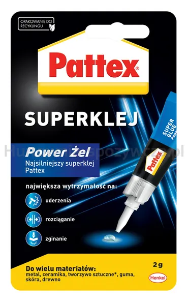 Pattex Klej SUPER POWER ŻEL S.O.S., 2g 