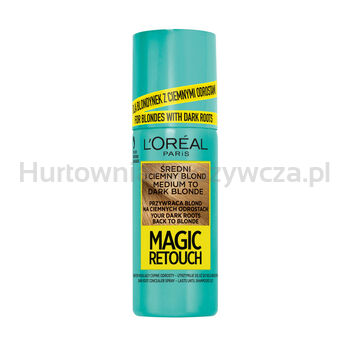 L’Oréal Paris Magic Retouch, Spray Do Retuszu Odrostów, Ciemny Brąz, 75Ml, Aż Do 25 Aplikacji