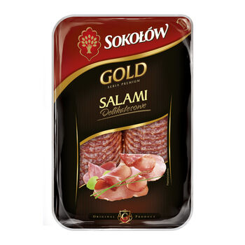 Sokołów Salami Delikatesowe Plastry 100 G Gold