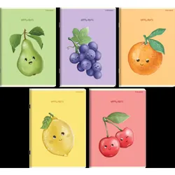 Top 2000 Zeszyt Happy Fruits A5 32 kartki kratka z marginesem
