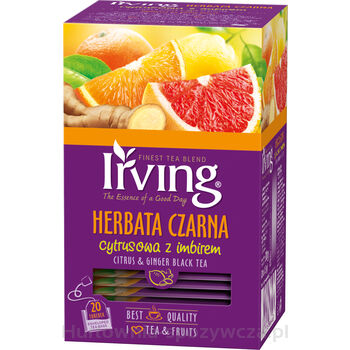 Irving Herbata Czarna Cytrusowa Z Imbirem 30 G (20X1,5 G)