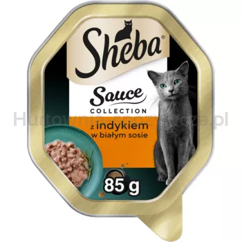 Sheba Sauce collection Karma z indykiem w białym sosie 85 g