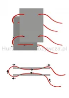 Fascykuła DONAU z etykietą, tektura/PP, A4, mix kolorów - 5