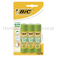 Bic Klej W Sztyfcie Ecolutions Glue Stick 8G Ekologiczny Blister 3 Sztuki