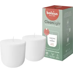 Bolsius Wkładka Do Świecy Zapachowej Cleanlight Cyprys I Ambra 2 Szt.