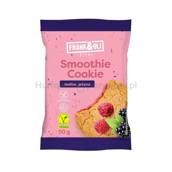 Frank & Oli Smoothie Cookie ciastko owsiane z nadzieniem z maliny i jeżyny 50 g