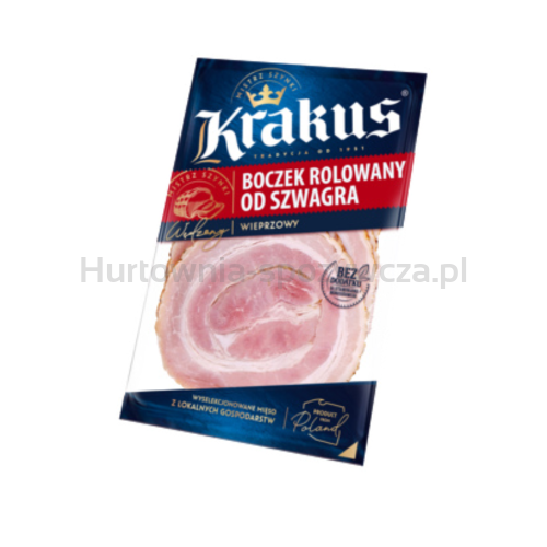 Boczek rolowany od szwagra plastry 100 g Krakus