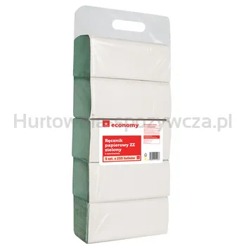 Tge Ręcznik Papierowy Zz Zielony 1-Warstwowy 5X255 Listków