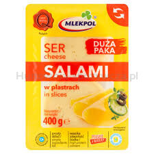 Mlekpol Ser Salami Plastry 400G