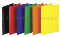 Donau Teczka z gumką karton, A4, 400gsm, 3-skrz., pomarańczowa  - 2