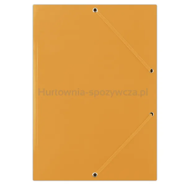 Donau Teczka z gumką karton, A4, 400gsm, 3-skrz., pomarańczowa 