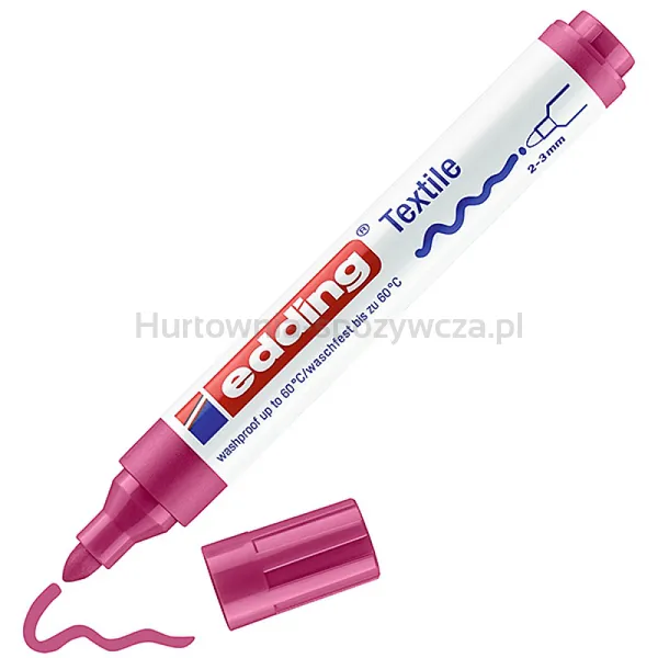 Marker tekstylny e-4500 EDDING, 2-3 mm, karminowy