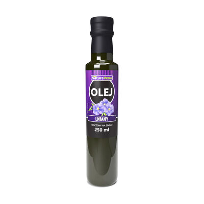 Olej Lniany Tłoczony Na Zimno 250 Ml - Naturavena [BIO]