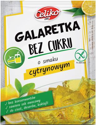 Celiko Galaretka Bez Cukru O Smaku Cytrynowym Bezglutenowa 14 G [BIO]