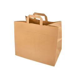 Torby Papierowe, 27 Cm X 32 Cm X 16 Cm, Brązowe, Z Uchwytami, 50 Szt.