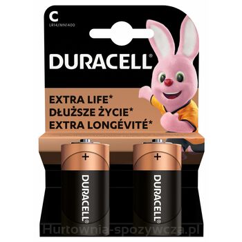 Baterie Alkaliczne  Duracell Typ C 2Szt.  Upgrade